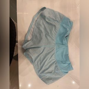 lulu shorts blue two tiny marks